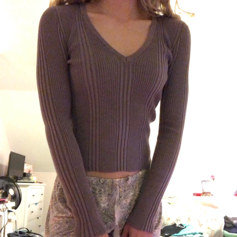 Purple Long Sleeve Top